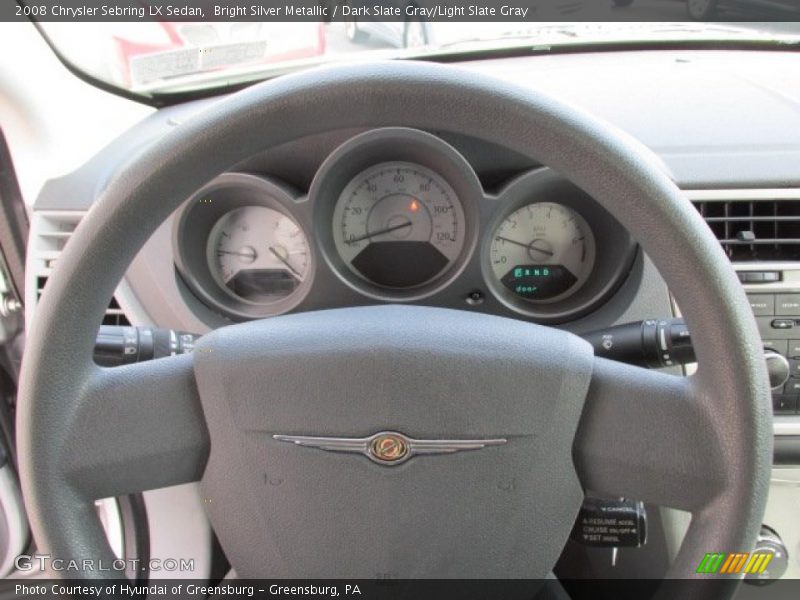 Bright Silver Metallic / Dark Slate Gray/Light Slate Gray 2008 Chrysler Sebring LX Sedan