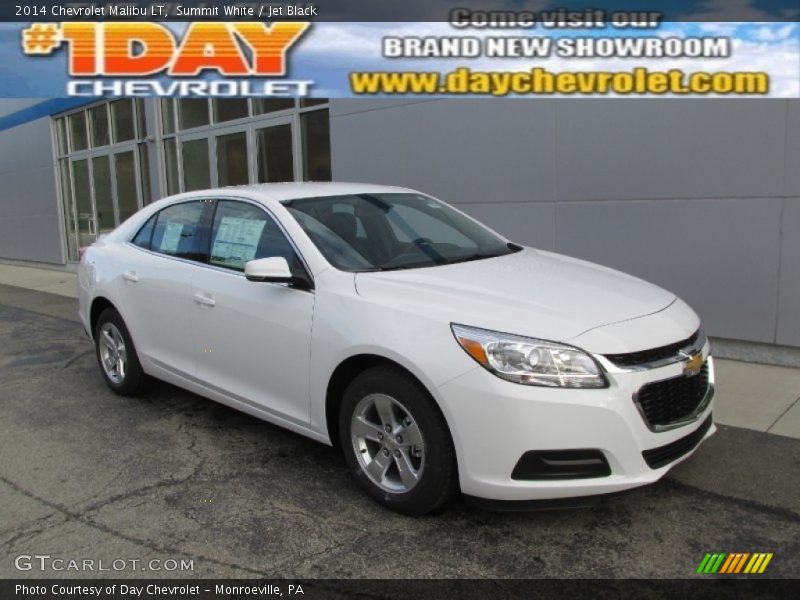 Summit White / Jet Black 2014 Chevrolet Malibu LT