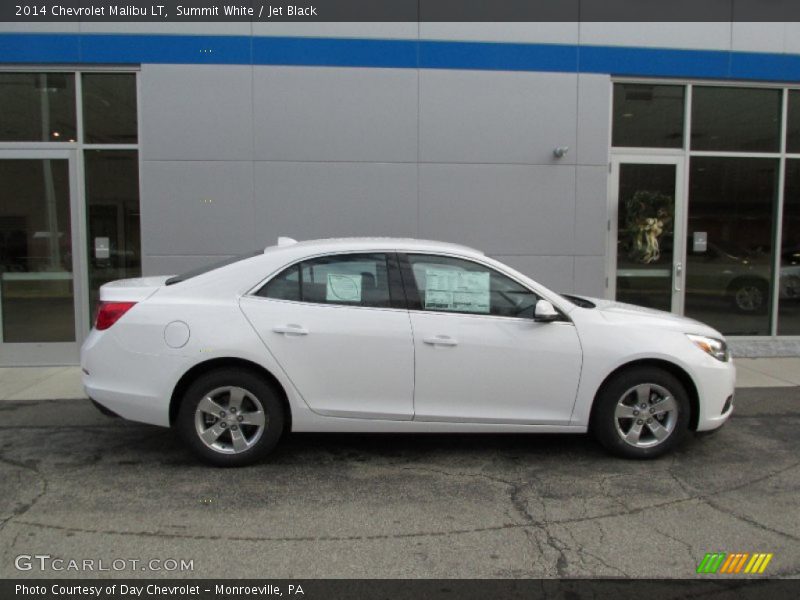 Summit White / Jet Black 2014 Chevrolet Malibu LT