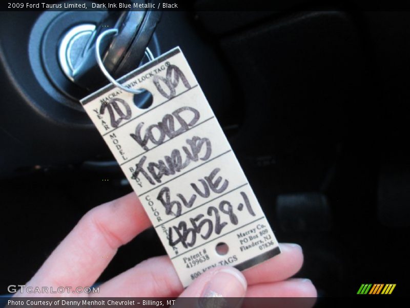 Dark Ink Blue Metallic / Black 2009 Ford Taurus Limited