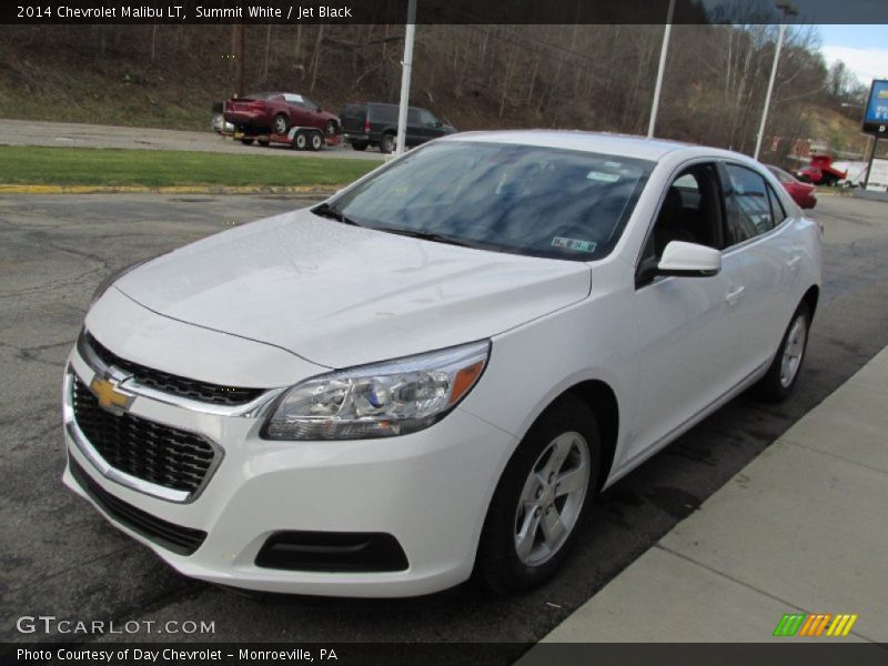 Summit White / Jet Black 2014 Chevrolet Malibu LT