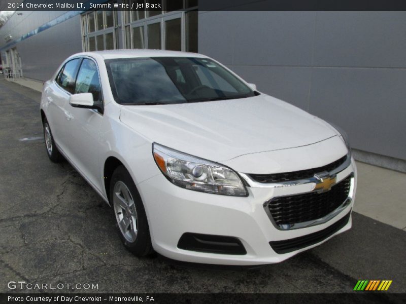 Summit White / Jet Black 2014 Chevrolet Malibu LT