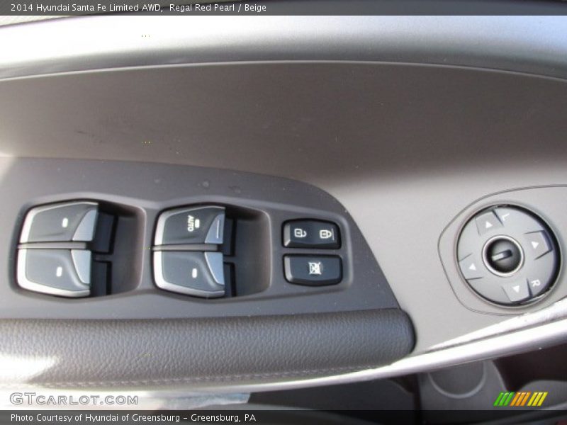 Controls of 2014 Santa Fe Limited AWD