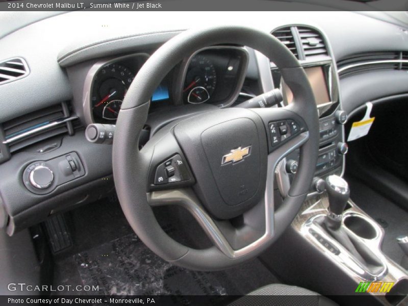Summit White / Jet Black 2014 Chevrolet Malibu LT