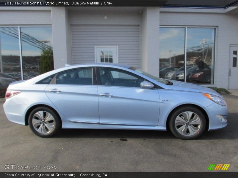 Blue Sky Metallic / Gray 2013 Hyundai Sonata Hybrid Limited