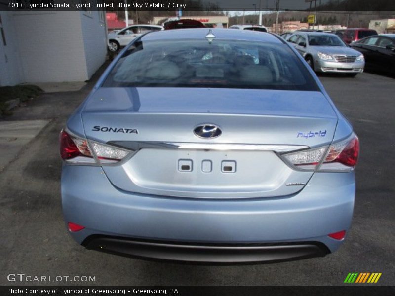 Blue Sky Metallic / Gray 2013 Hyundai Sonata Hybrid Limited