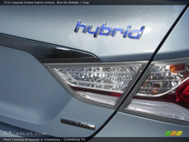 Blue Sky Metallic / Gray 2013 Hyundai Sonata Hybrid Limited