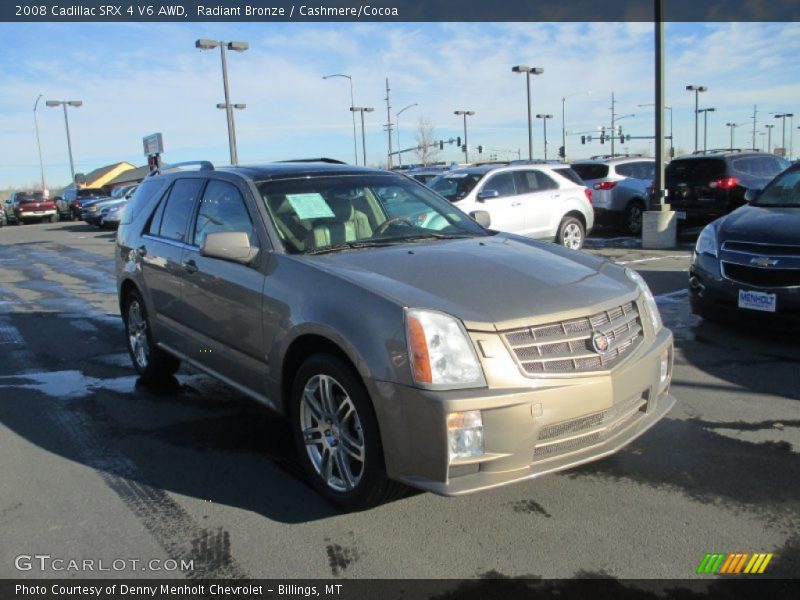 Radiant Bronze / Cashmere/Cocoa 2008 Cadillac SRX 4 V6 AWD