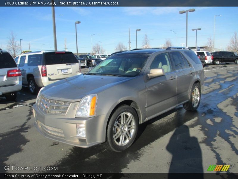 Radiant Bronze / Cashmere/Cocoa 2008 Cadillac SRX 4 V6 AWD