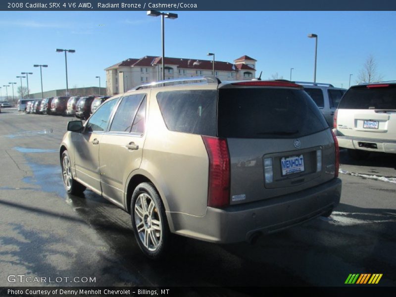Radiant Bronze / Cashmere/Cocoa 2008 Cadillac SRX 4 V6 AWD
