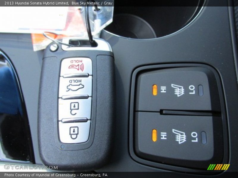 Blue Sky Metallic / Gray 2013 Hyundai Sonata Hybrid Limited