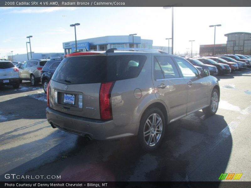 Radiant Bronze / Cashmere/Cocoa 2008 Cadillac SRX 4 V6 AWD