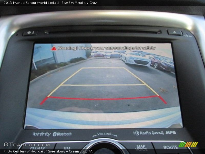 Blue Sky Metallic / Gray 2013 Hyundai Sonata Hybrid Limited