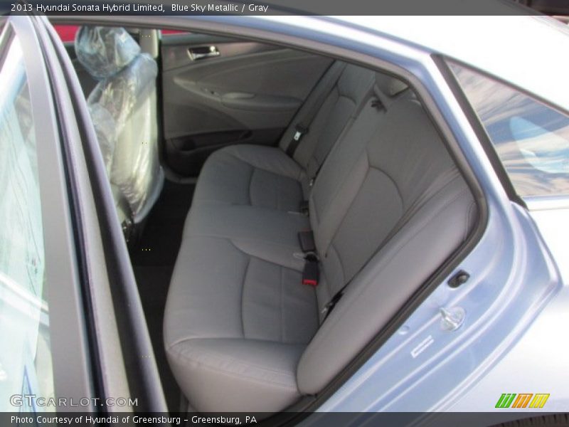 Blue Sky Metallic / Gray 2013 Hyundai Sonata Hybrid Limited