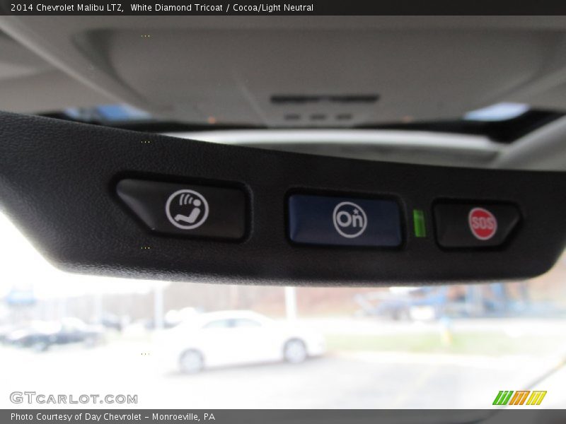 White Diamond Tricoat / Cocoa/Light Neutral 2014 Chevrolet Malibu LTZ