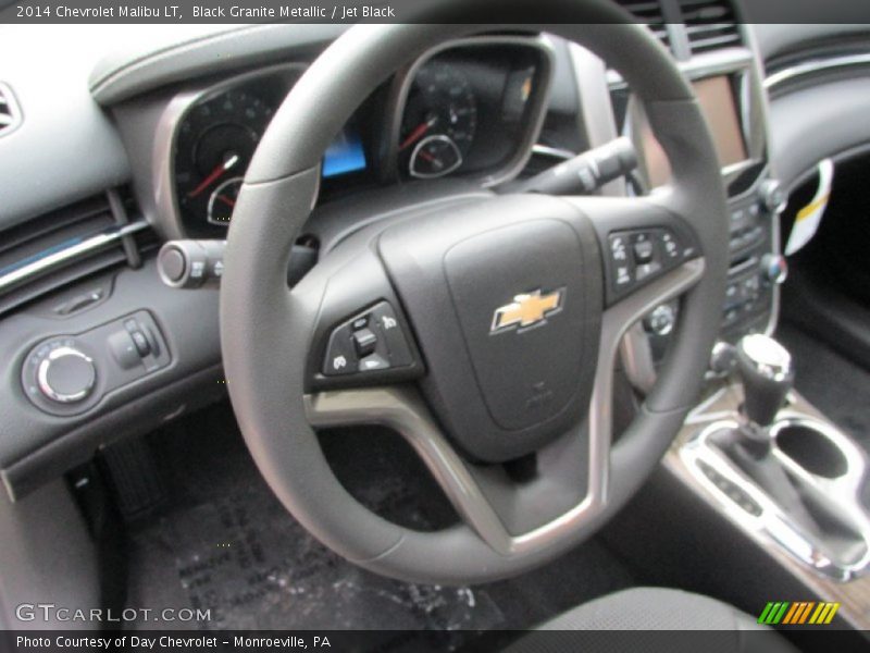 Black Granite Metallic / Jet Black 2014 Chevrolet Malibu LT
