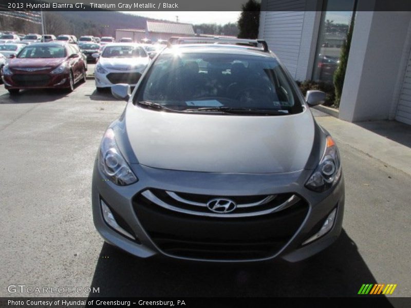 Titanium Gray Metallic / Black 2013 Hyundai Elantra GT