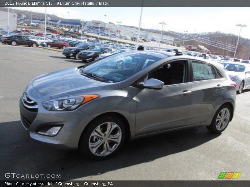 Titanium Gray Metallic / Black 2013 Hyundai Elantra GT