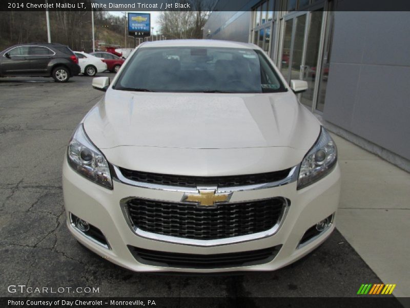 White Diamond Tricoat / Jet Black 2014 Chevrolet Malibu LT