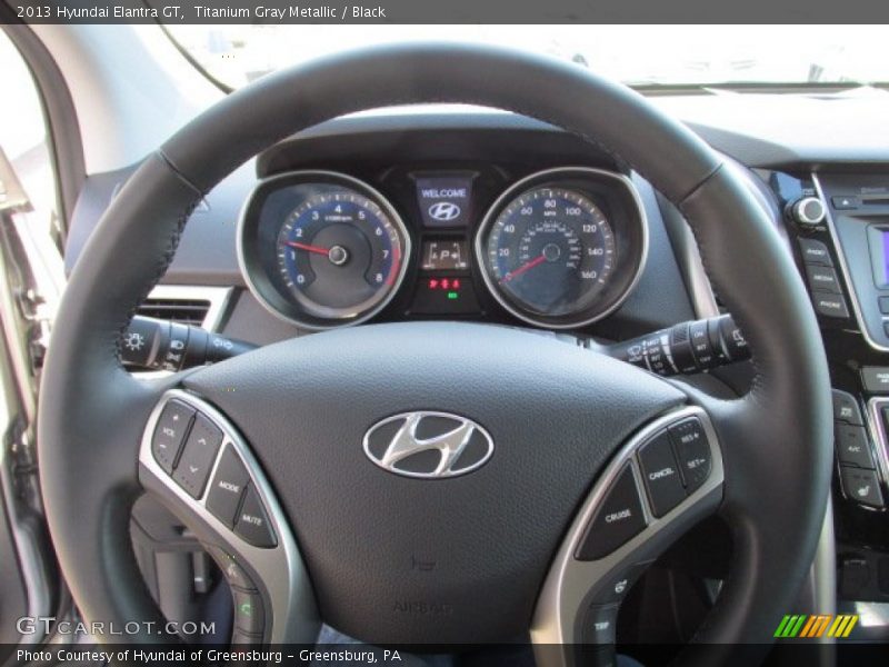 Titanium Gray Metallic / Black 2013 Hyundai Elantra GT