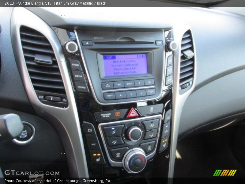 Titanium Gray Metallic / Black 2013 Hyundai Elantra GT