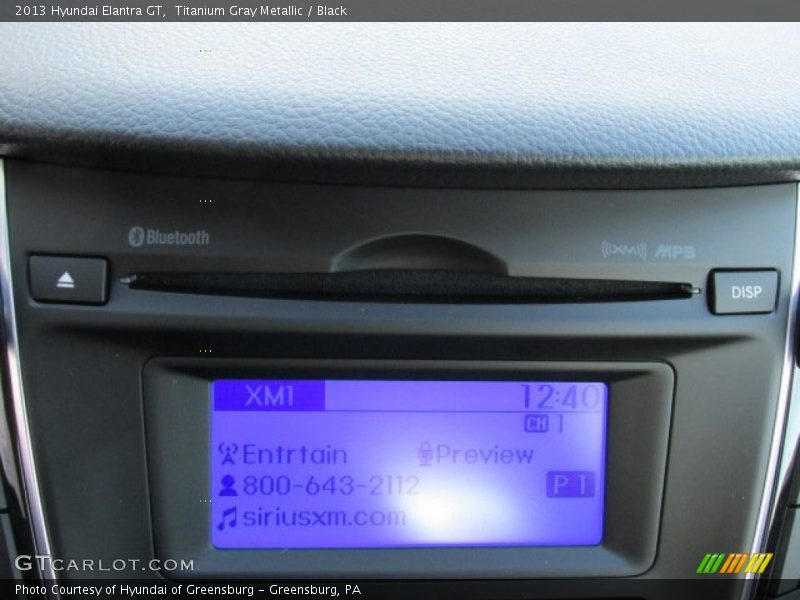 Titanium Gray Metallic / Black 2013 Hyundai Elantra GT