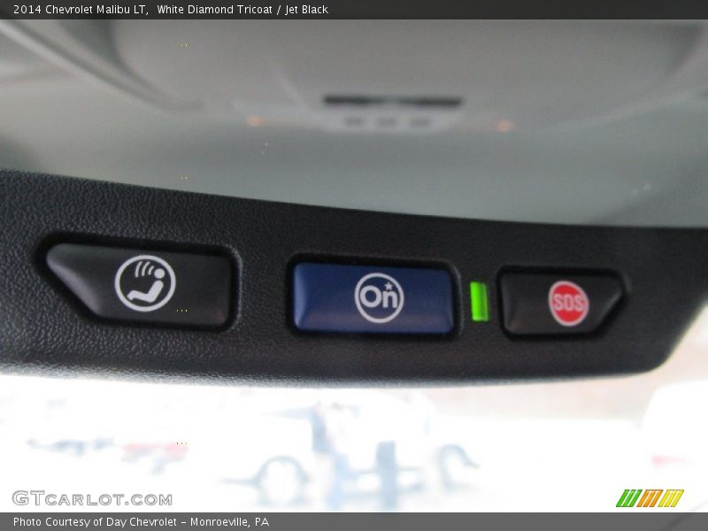 White Diamond Tricoat / Jet Black 2014 Chevrolet Malibu LT