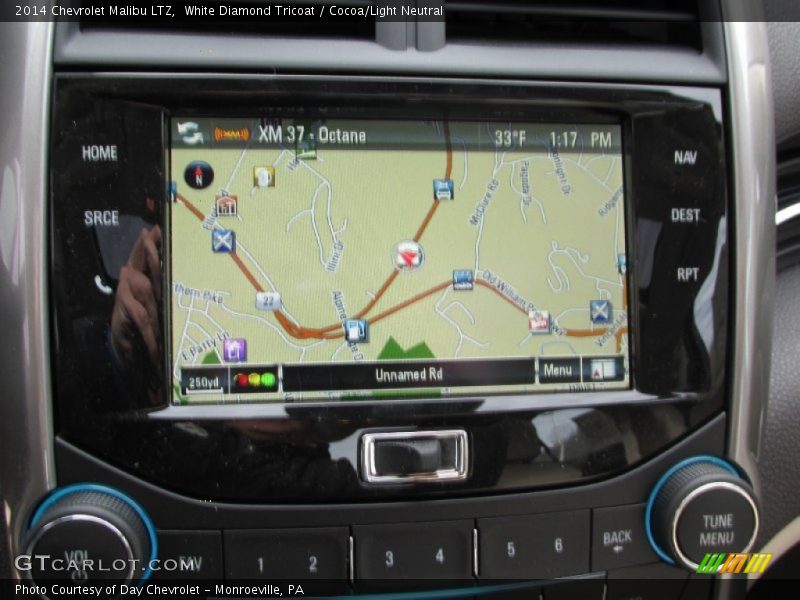 Navigation of 2014 Malibu LTZ