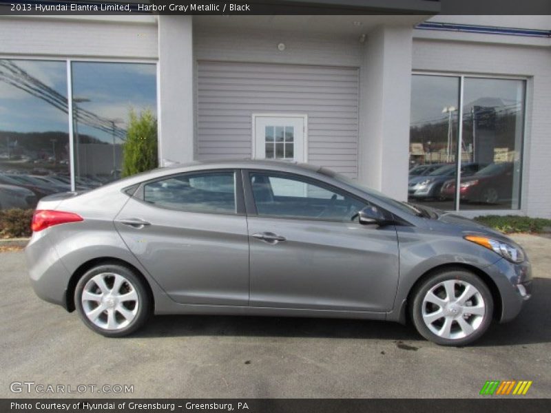 Harbor Gray Metallic / Black 2013 Hyundai Elantra Limited