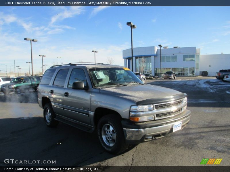 Medium Charcoal Gray Metallic / Graphite/Medium Gray 2001 Chevrolet Tahoe LS 4x4