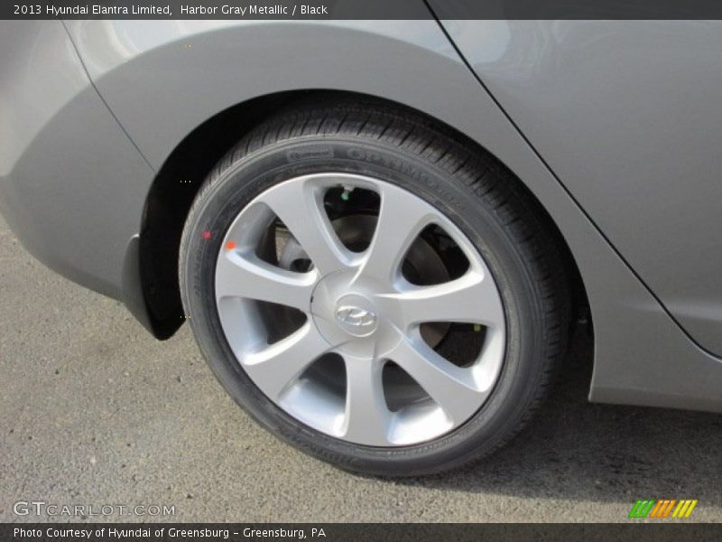 Harbor Gray Metallic / Black 2013 Hyundai Elantra Limited