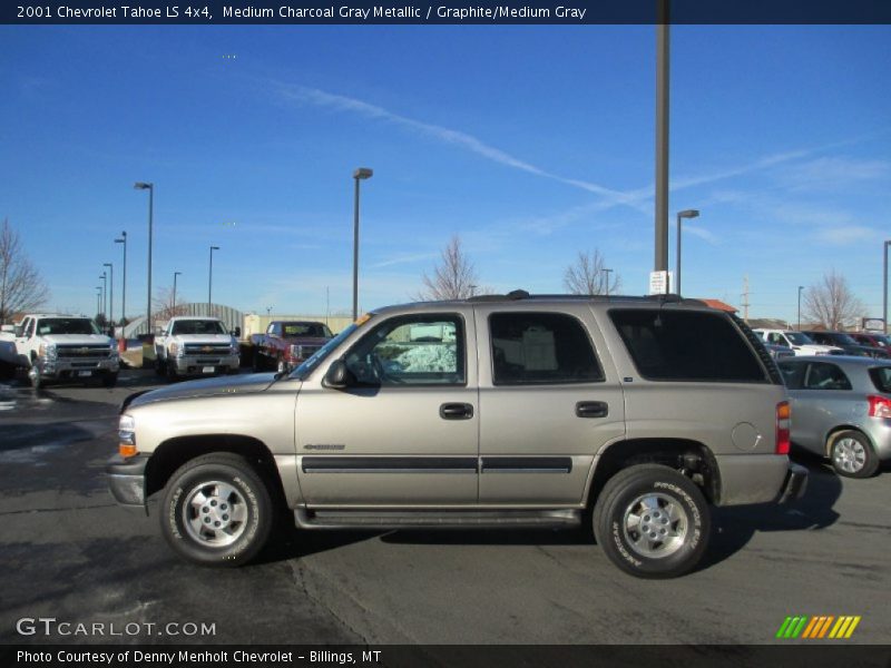 Medium Charcoal Gray Metallic / Graphite/Medium Gray 2001 Chevrolet Tahoe LS 4x4