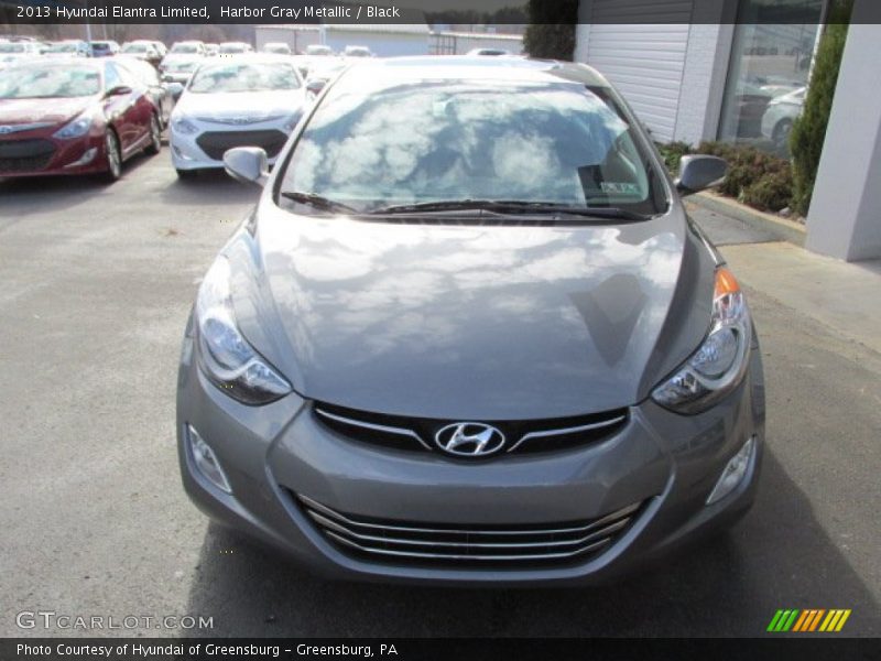 Harbor Gray Metallic / Black 2013 Hyundai Elantra Limited