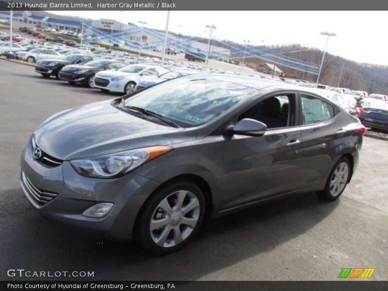 Harbor Gray Metallic / Black 2013 Hyundai Elantra Limited