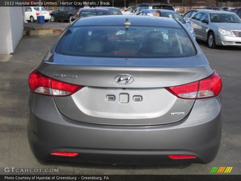 Harbor Gray Metallic / Black 2013 Hyundai Elantra Limited