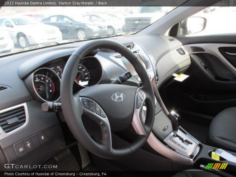 Harbor Gray Metallic / Black 2013 Hyundai Elantra Limited