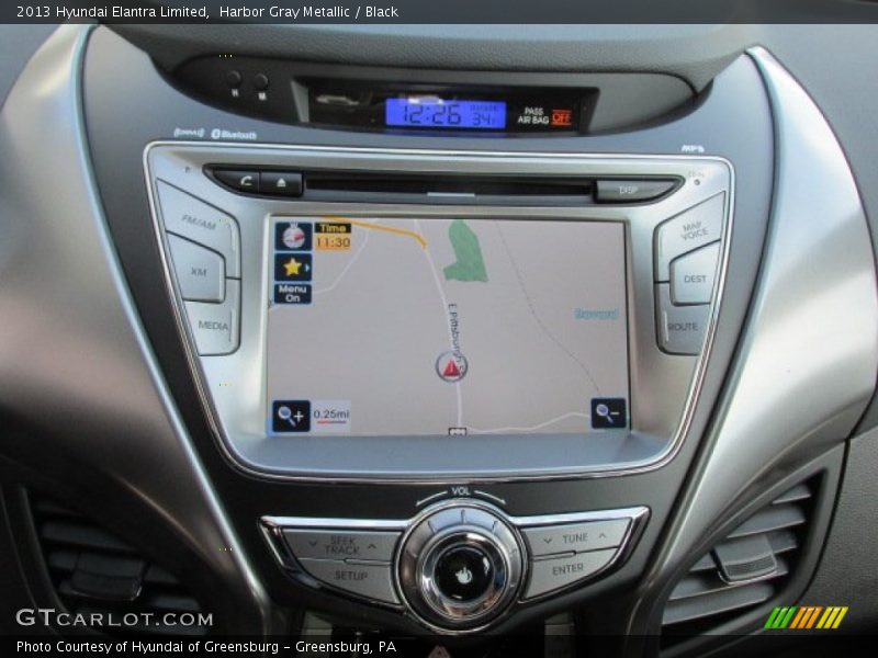 Harbor Gray Metallic / Black 2013 Hyundai Elantra Limited