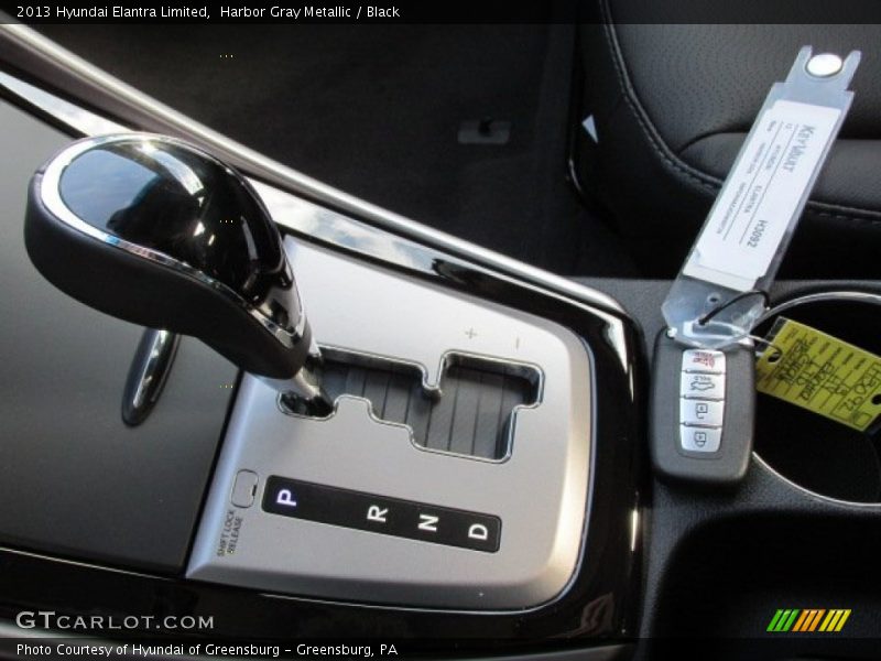 Harbor Gray Metallic / Black 2013 Hyundai Elantra Limited