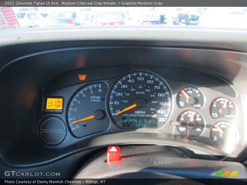 Medium Charcoal Gray Metallic / Graphite/Medium Gray 2001 Chevrolet Tahoe LS 4x4