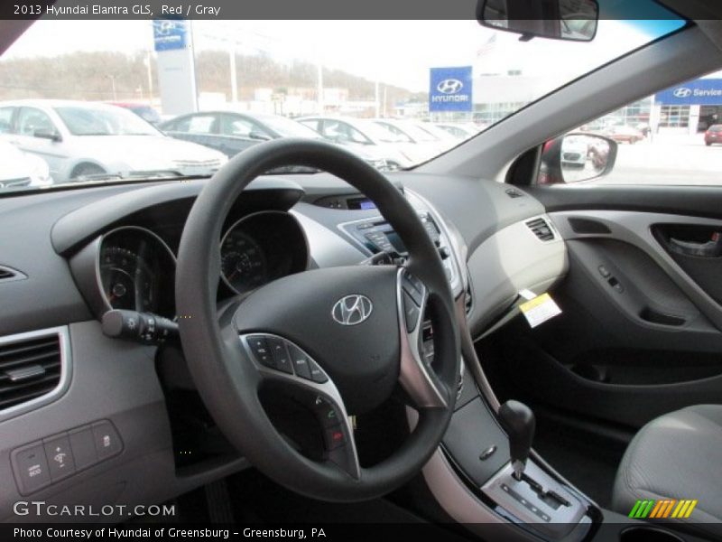 Red / Gray 2013 Hyundai Elantra GLS