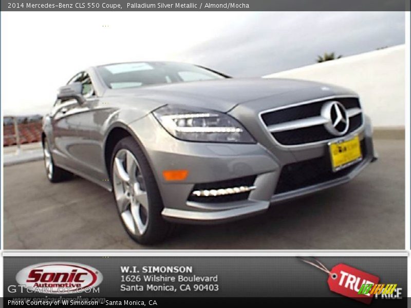 Palladium Silver Metallic / Almond/Mocha 2014 Mercedes-Benz CLS 550 Coupe