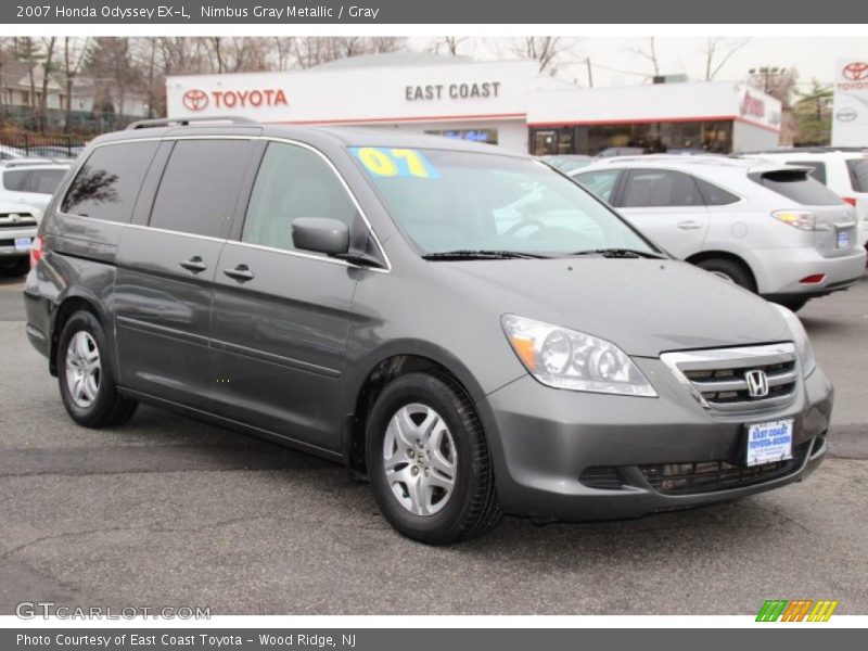 Nimbus Gray Metallic / Gray 2007 Honda Odyssey EX-L