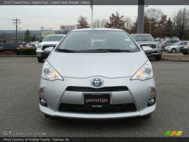 Classic Silver Metallic / Black 2013 Toyota Prius c Hybrid Four