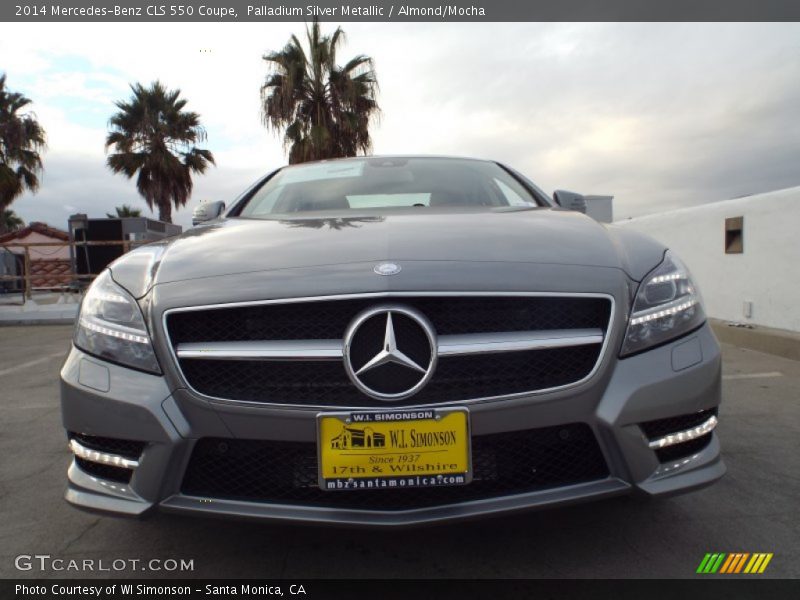Palladium Silver Metallic / Almond/Mocha 2014 Mercedes-Benz CLS 550 Coupe