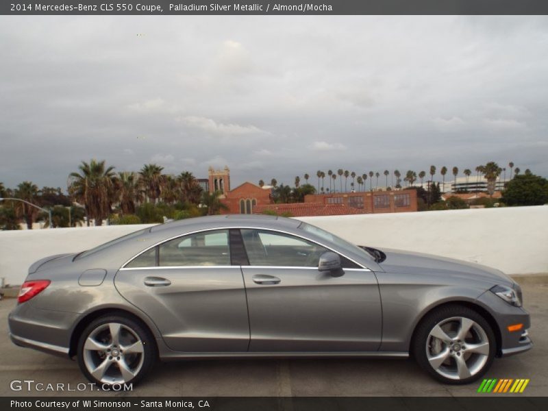 Palladium Silver Metallic / Almond/Mocha 2014 Mercedes-Benz CLS 550 Coupe