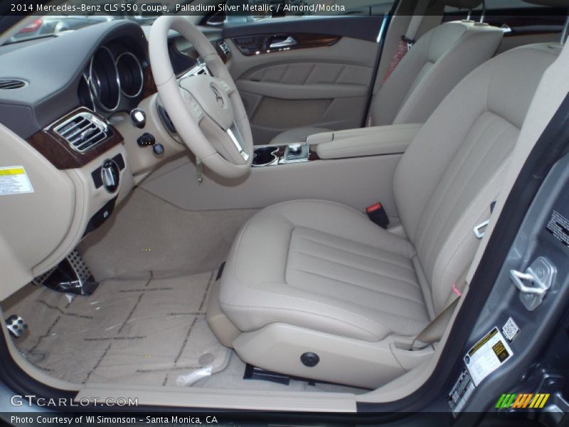 Palladium Silver Metallic / Almond/Mocha 2014 Mercedes-Benz CLS 550 Coupe