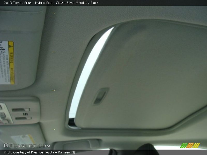 Classic Silver Metallic / Black 2013 Toyota Prius c Hybrid Four