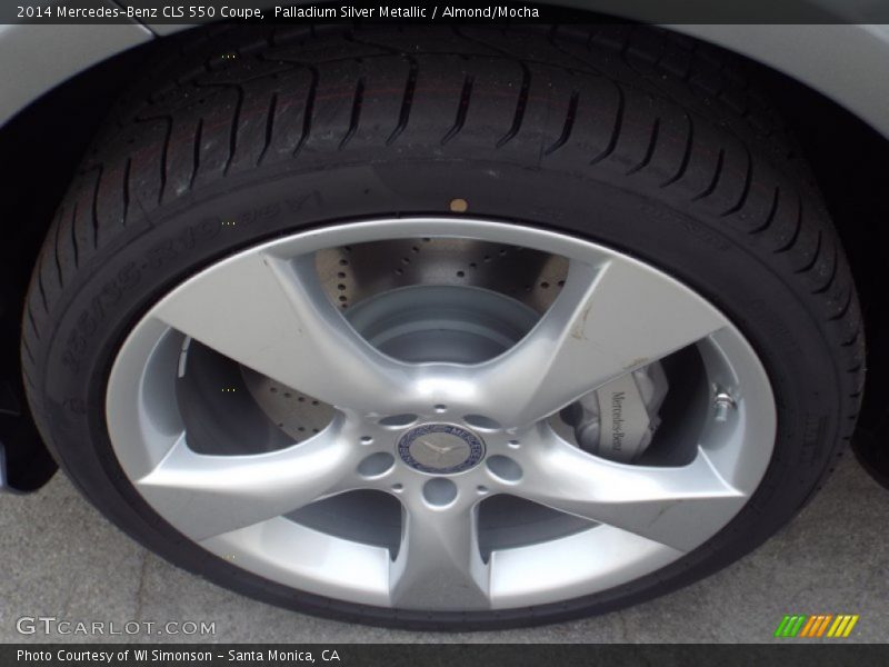Palladium Silver Metallic / Almond/Mocha 2014 Mercedes-Benz CLS 550 Coupe