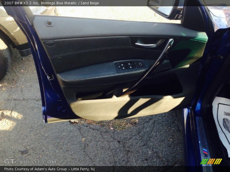Montego Blue Metallic / Sand Beige 2007 BMW X3 3.0si