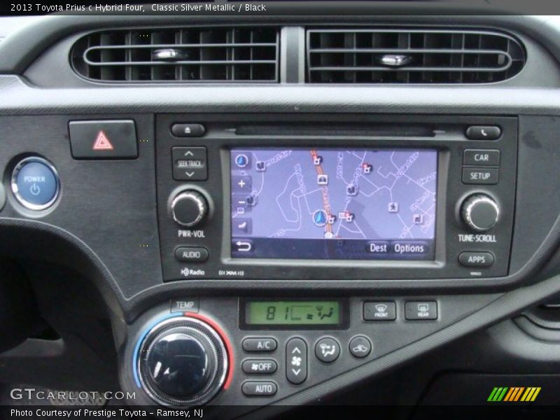Classic Silver Metallic / Black 2013 Toyota Prius c Hybrid Four